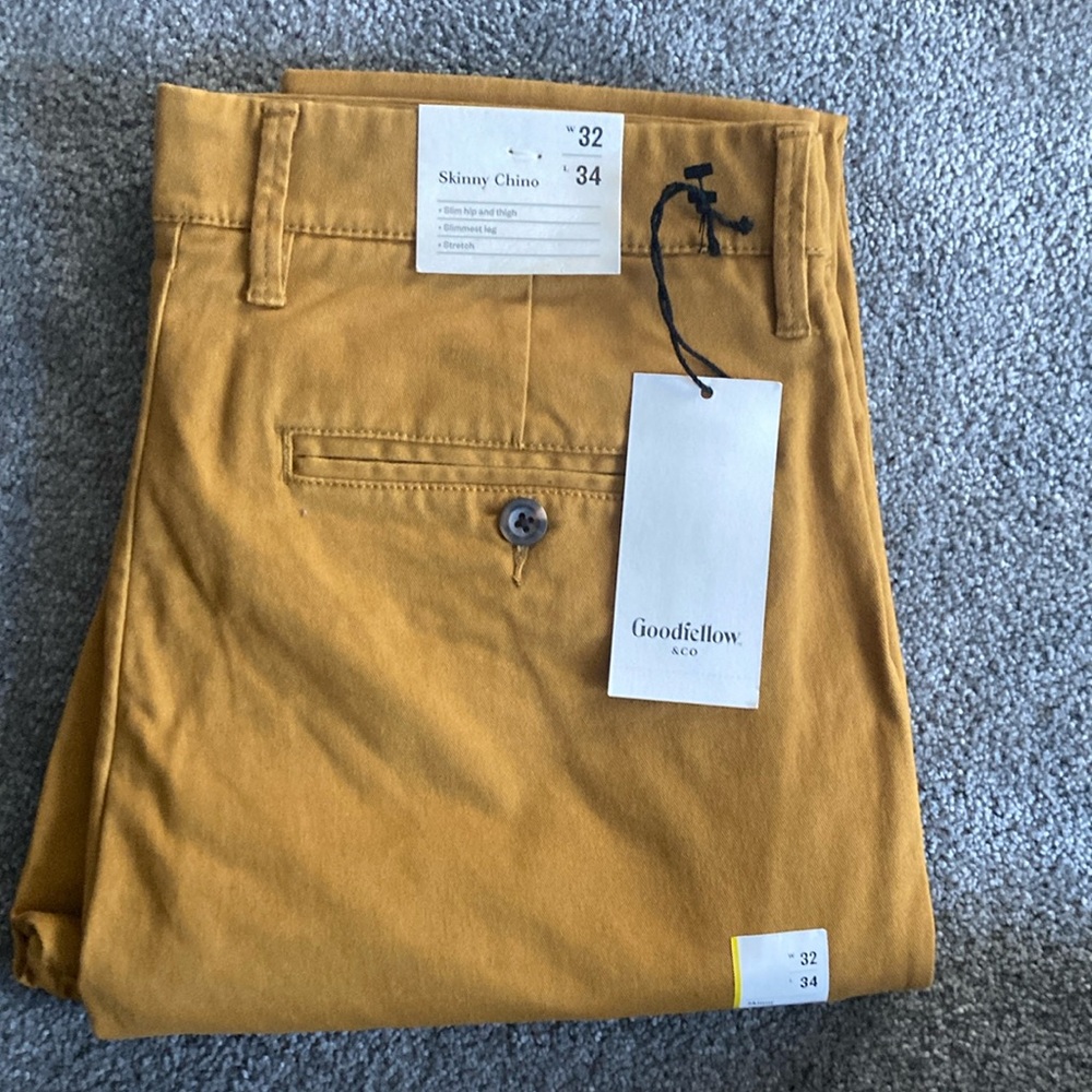 Men’s Goodfellow Chino Pant - Size 32W 34L